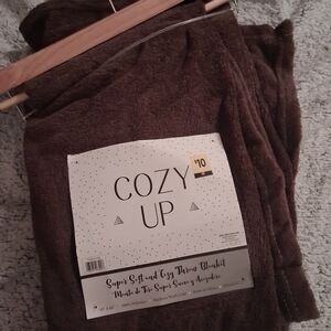 Cozy Up Brown Throw Blanket